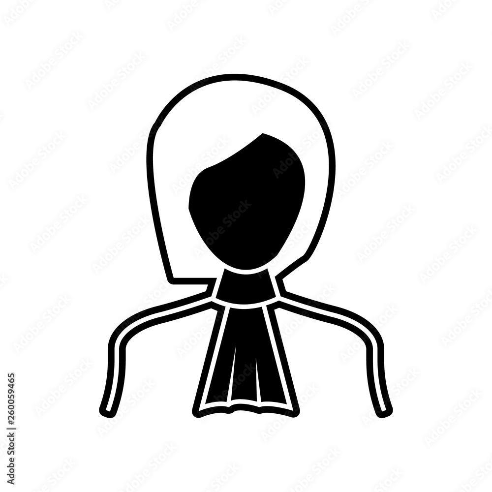 Poster woman judge icon. element of proffecions for mobile concept and web apps icon. glyph, flat icon for 