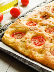 Traditional italian focaccia