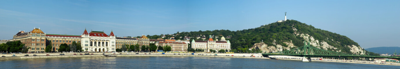BUDAPEST, HUNGARY - JUNE 8, 2012 :View of swimming baths Gelert . The bathing complex settles down...