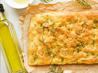 Traditional italian focaccia