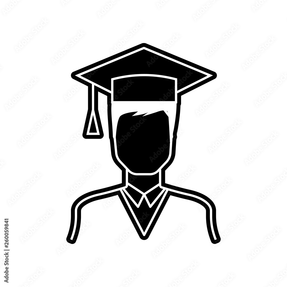 Poster student icon. element of proffecions for mobile concept and web apps icon. glyph, flat icon for webs