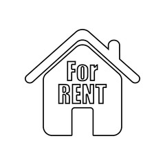 House rent icon. Element of zoo for mobile concept and web apps icon. Outline, thin line icon for website design and development, app development