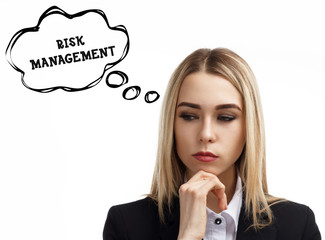 Business, technology, internet and networking concept. A young entrepreneur is thinking about the...