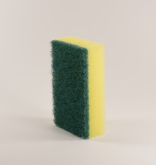 sponges for washing dishes on white background