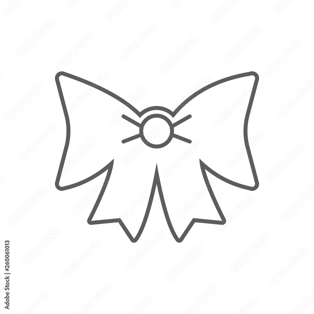 Poster bow icon. element of romance for mobile concept and web apps icon. outline, thin line icon for websi