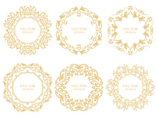 Gold decorative frame.