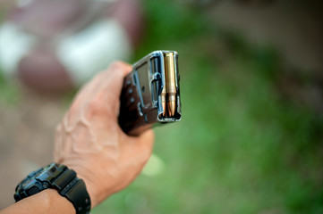  Gunshot envelope in hand