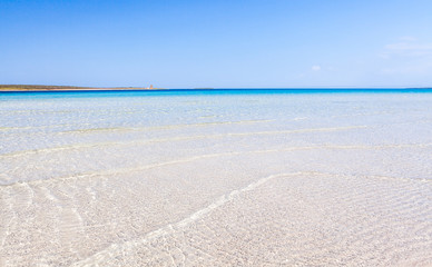 Fototapeta na wymiar La Pelosa Beach, Sardinia