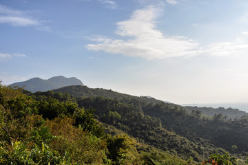 Fototapeta na wymiar Rainforest mountain range
