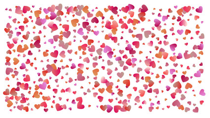 Colored heart confetti for womens holidays