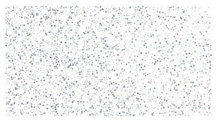 Silver polka dot small confetti on white background