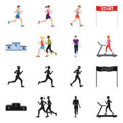set of sport silhouettes