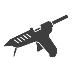 Icon glue gun. Vector on white background.