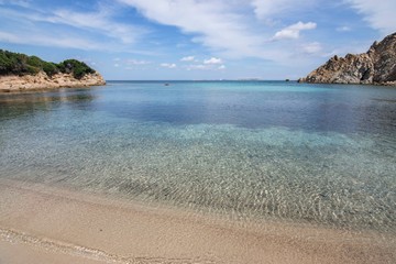 Fototapeta na wymiar Panorama of Cala Sambuco in Sardinia