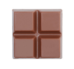 Chocolate bar isolated on white