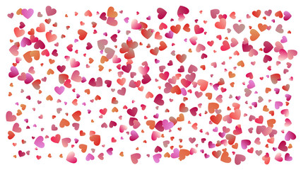 Colored heart confetti for womens holidays