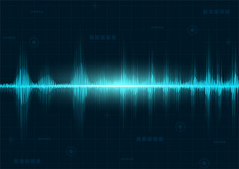 line soundwave abstract background