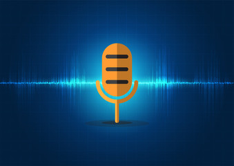 line soundwave abstract background