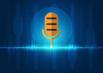 line soundwave abstract background