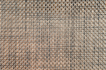 Photo of decorative texture of wattled brown rough fabric