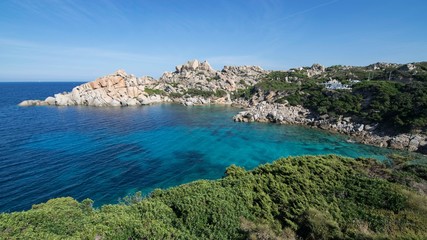 Fototapeta na wymiar Panorama of Cala Spinosa in Sardinia