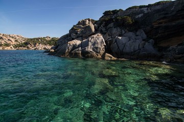 Panorama of Cala Spinosa in Sardinia