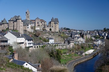Obraz premium Scenic view of a french medieval town