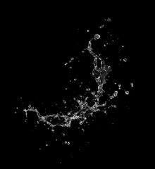 water splash isolated.