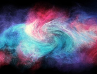 Obraz na płótnie Canvas Space colorful nebula galaxy. Illustration for use in concept of science background