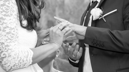Hands, rings, weddings day, Switzerland, Europe
