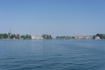 Fototapeta na wymiar Stadtpanorama Konstanz am Bodensee