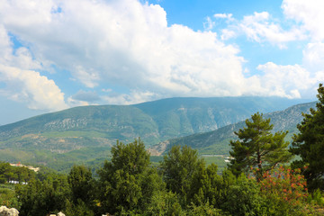 Ruins of the ancient city of Arykanda. Near Antalya, Turkey.