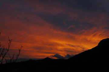 Ciel de feu sur Ceüze