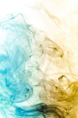 Fototapeta premium Colored smoke on white background