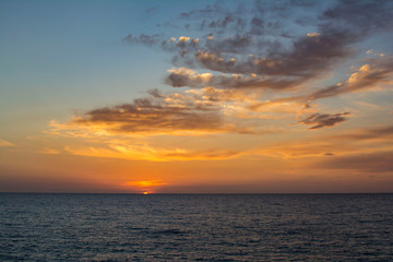 Sunset on the Rena Majore Beach