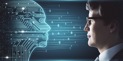 Artificial intelligence and ai concept