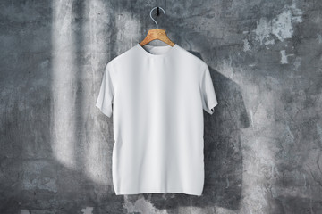 Empty white t-shirt