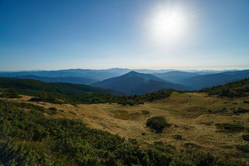 Landscape of the Ukrainian Carpathian Mountains, Chornohora