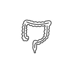 Intestines Vector Line Icons