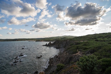 Fototapeta na wymiar Panorama of the Rena Majore Beach