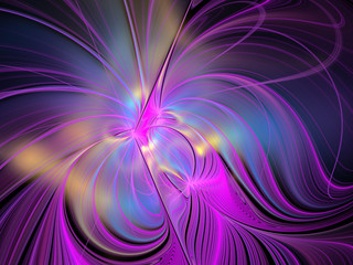 abstract multicolored fractal pattern