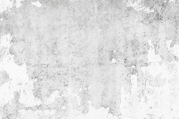 Wall fragment with scratches and cracks. Old concrete wall texture grunge background. Vintage or grungy white background of natural cement or stone old texture as a retro pattern wall.