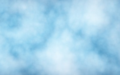 Obraz premium Background of abstract white color smoke isolated on blue color background. The wall of white fog. 3D illustration