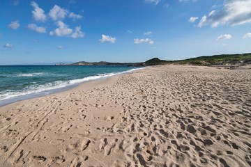 Panorama of Rena di Matteu Beach