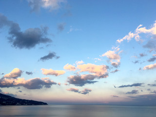 Fototapeta na wymiar sea evening landscape