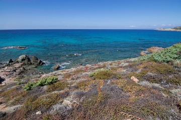 Fototapeta na wymiar Panorama of Rena di Matteu Beach