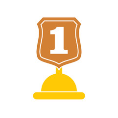 Awards icon on background for graphic and web design. Simple vector sign. Internet concept symbol for website button or mobile app.