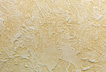 Background and texture of decorative plaster to cover the walls and ceilings. Background for design and decoration.
