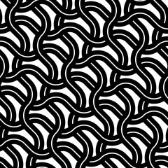 Design seamless monochrome zigzag pattern
