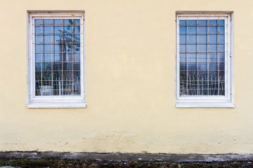 Yellow street wall